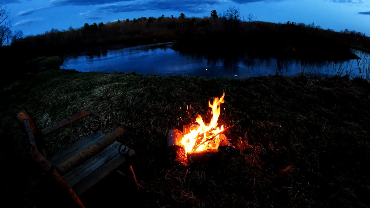 Campfire at Dusk with Peeper Frogs | Adirondack Spring Symphony