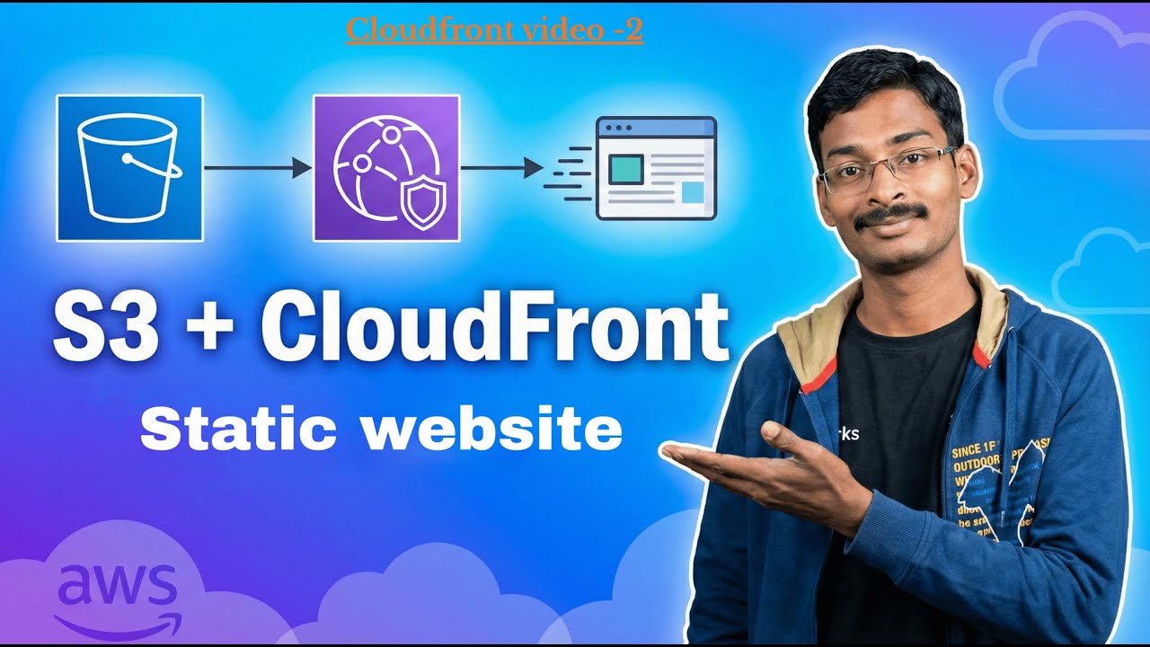 Размещение статических веб-сайтов на S3 с использованием CloudFront | Проект AWS | Видео 2