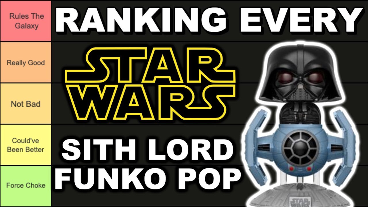 Ranking EVERY Star Wars Funko Pop (Sith Lord) | Tiermaker
