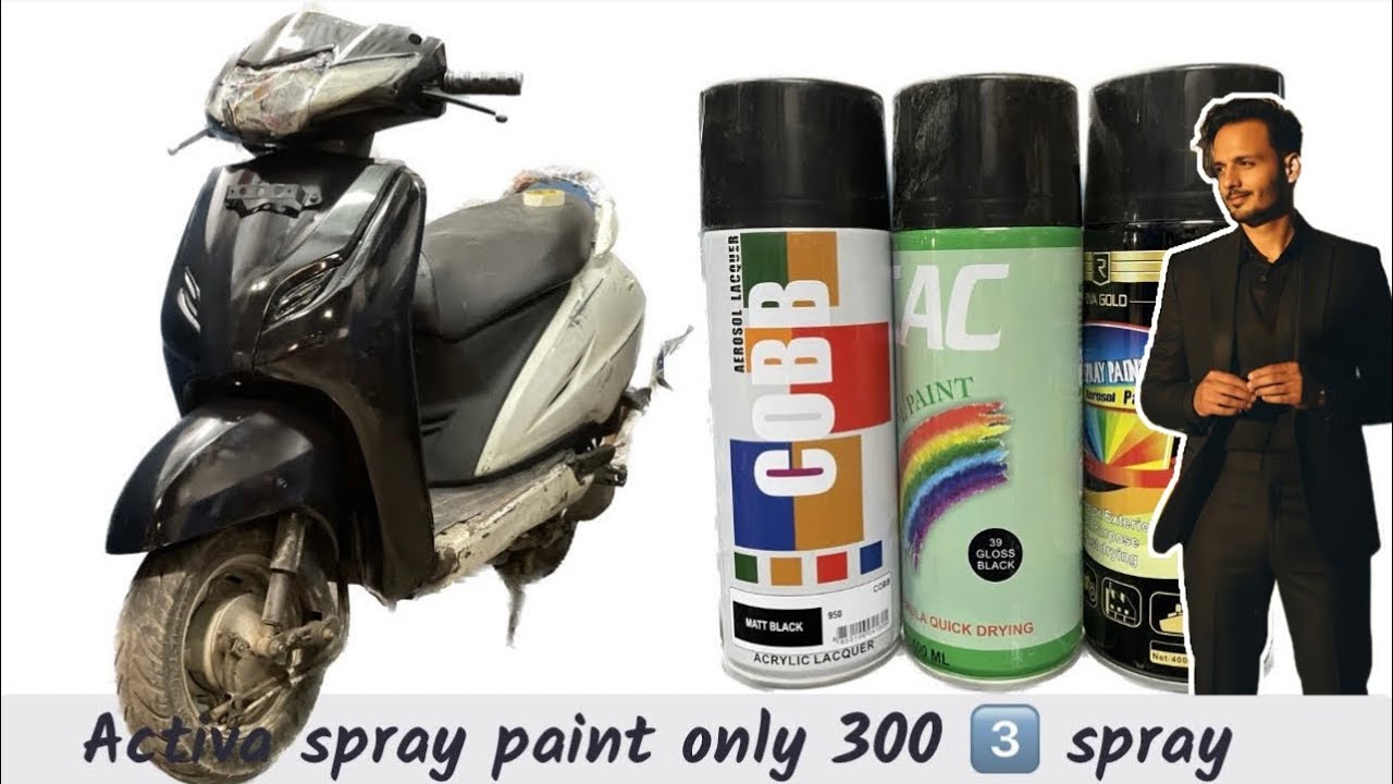 Spray paint only 300 3 bottle complete Activa paint