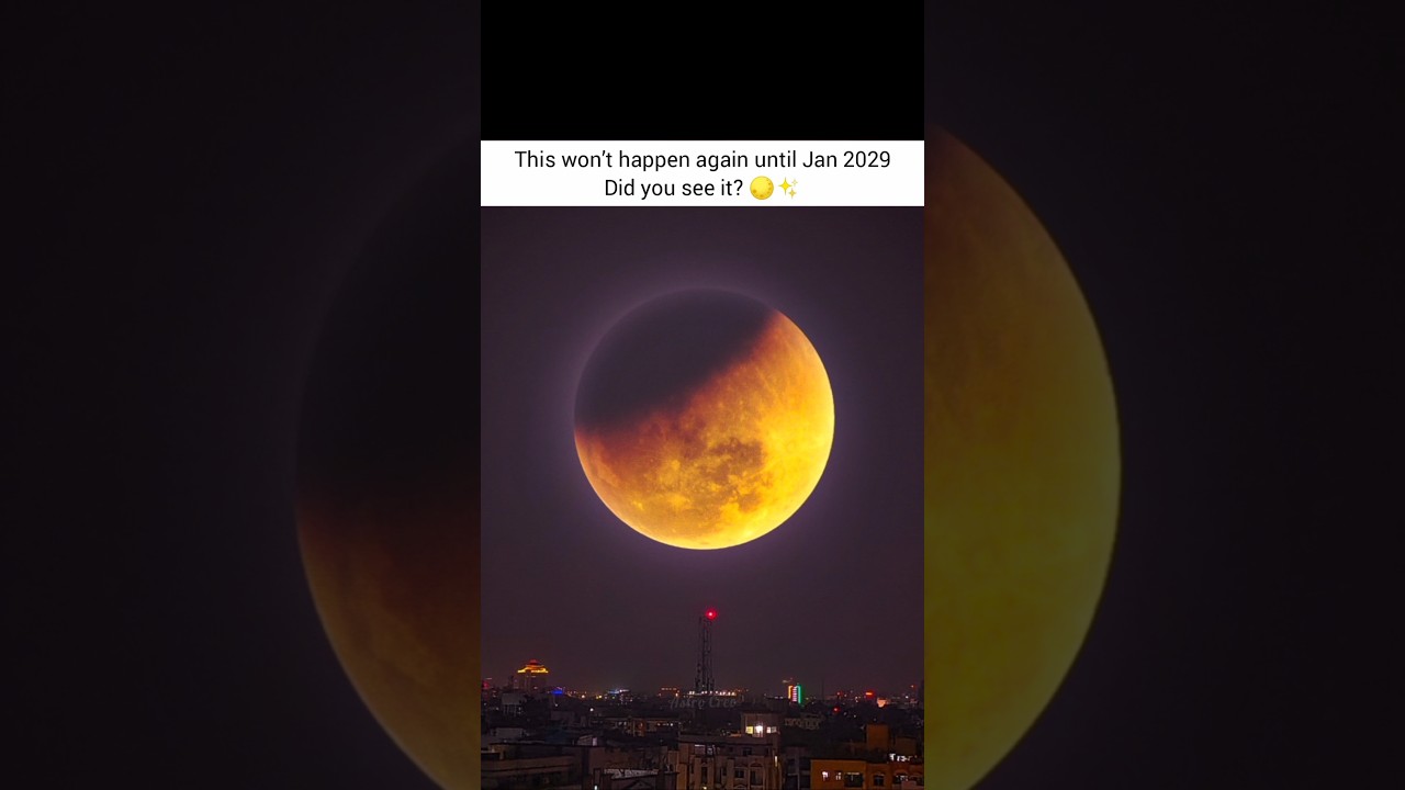 Moon Turned Red Last Night 🔴🌕