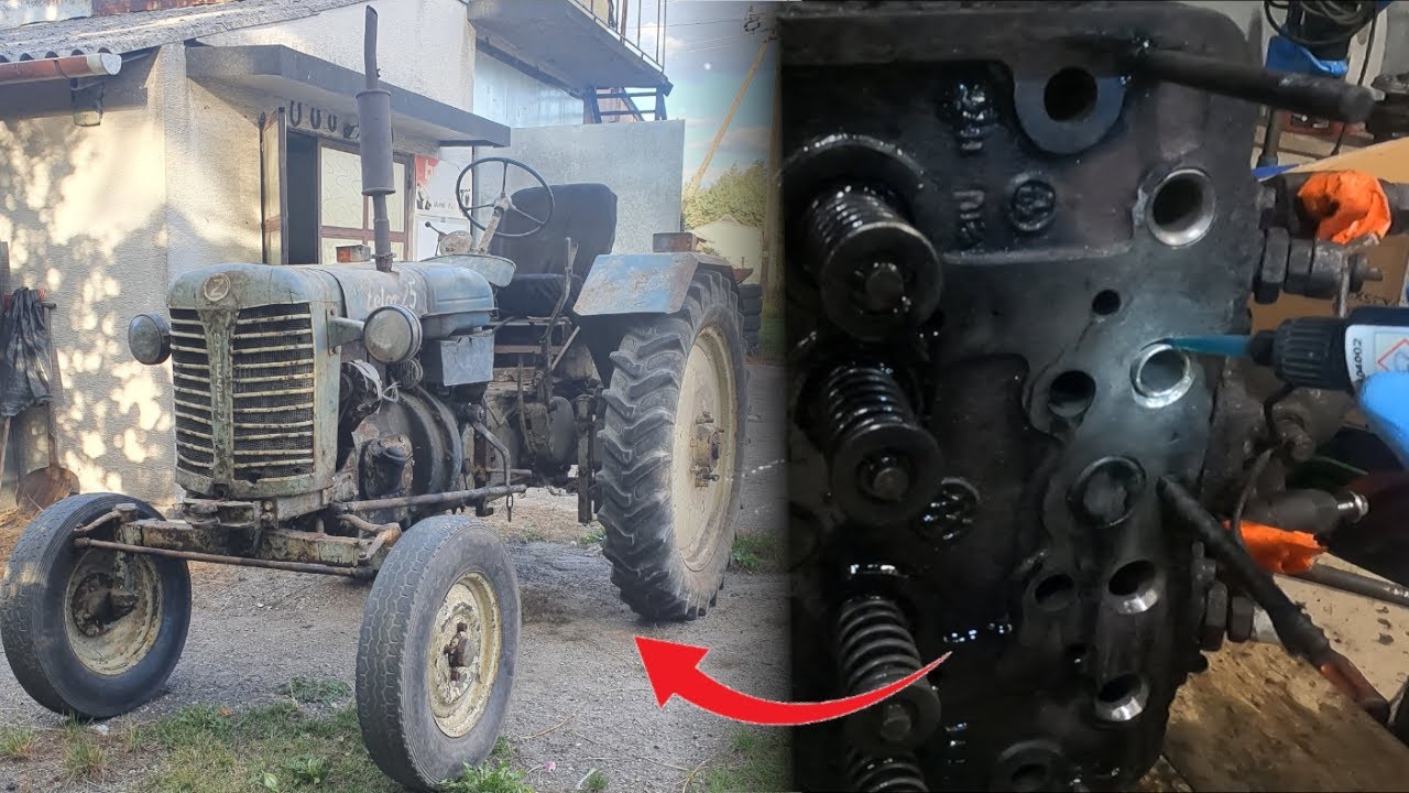 Zetor 25K Bocian - Naprawa głowicy - Wymiana przerdzewiałych rurek popychaczy - Problem z uszczelką