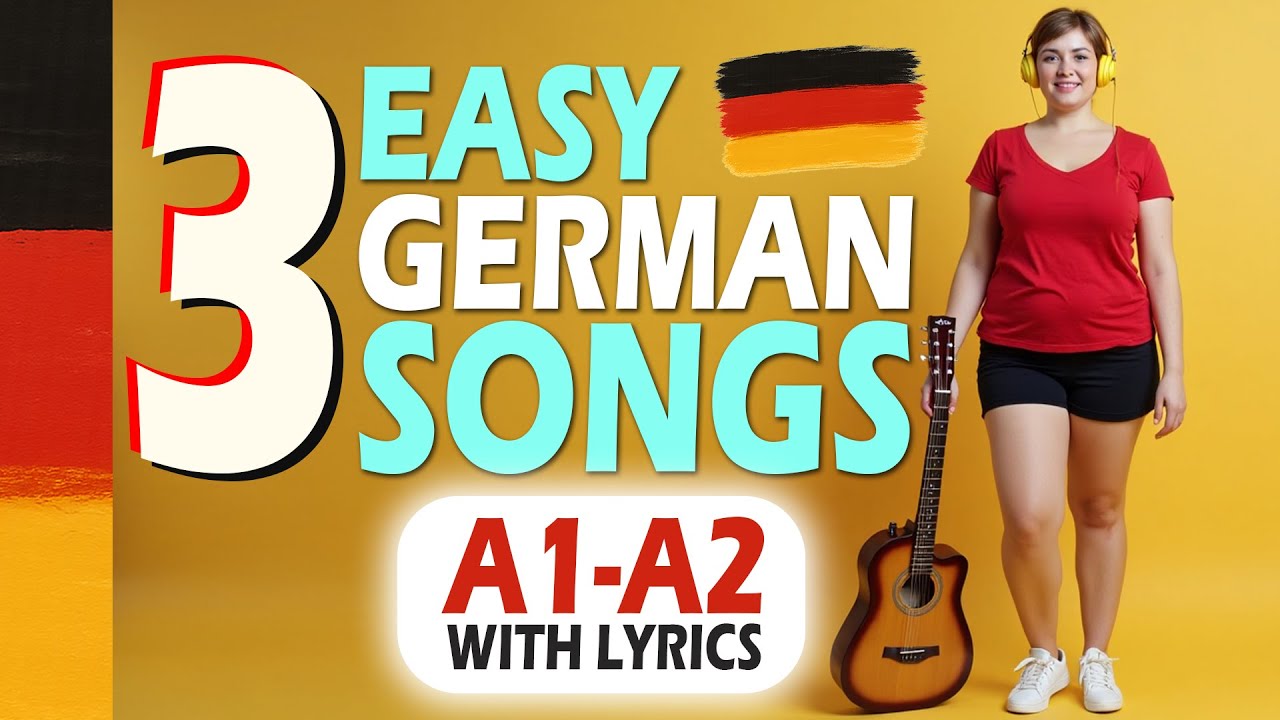 Learn German with Music | 3 Easy German Songs for Beginners | German Song with Lyrics #learngerman