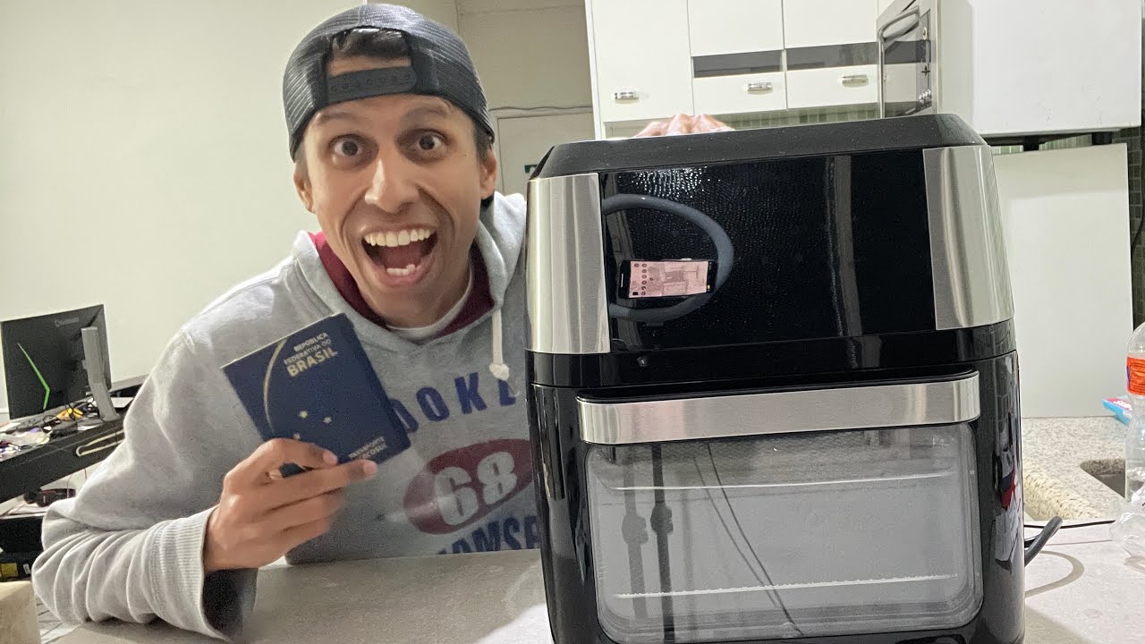 COMPREI UMA AIR FRYER POR R$ 299,00 MAIS DE 50% DESCONTO E FUI BUSCAR MEU VISTO AMERICANO.