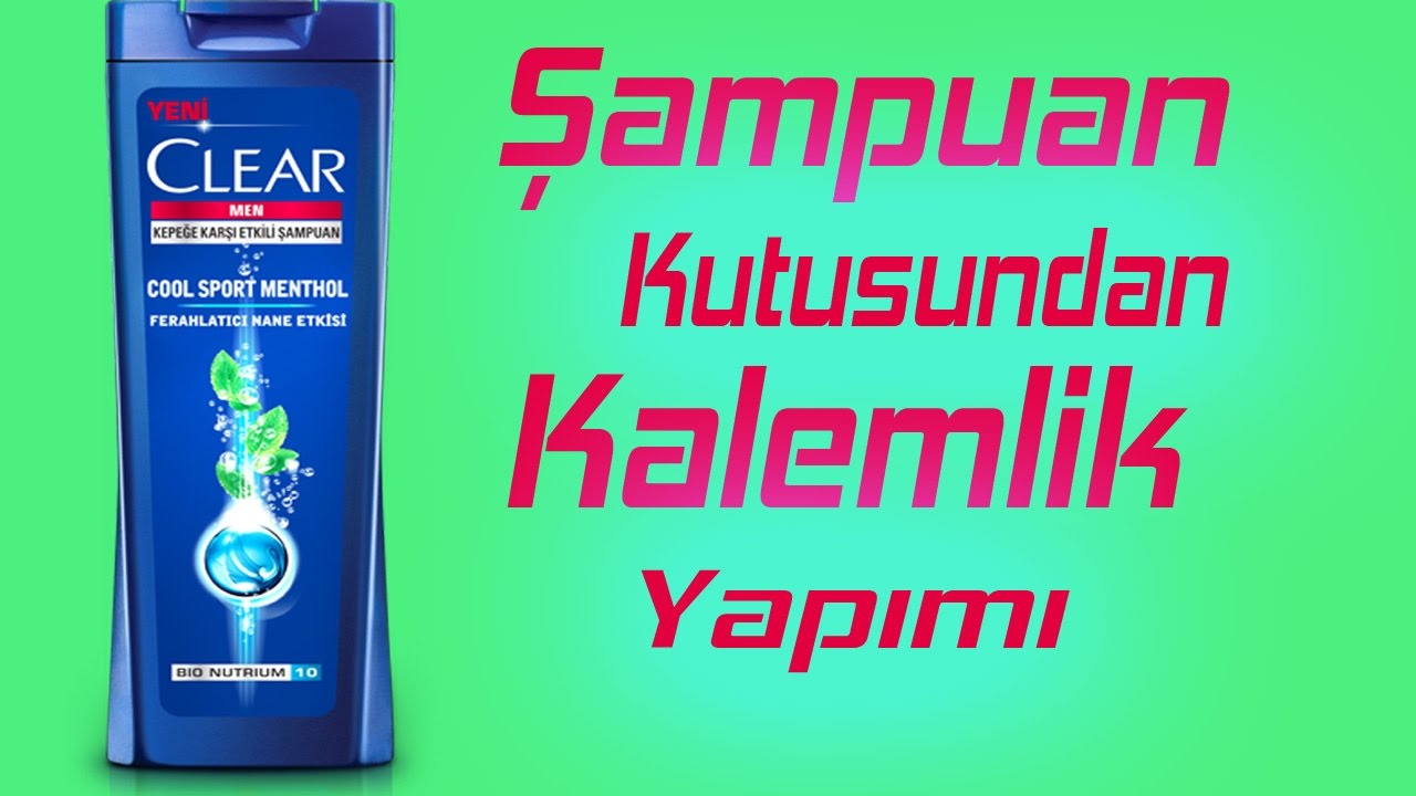 Şampuan Kutusundan Kalemlik Yapımı - Geri Dönüşüm Fikirleri - Kendin Yap