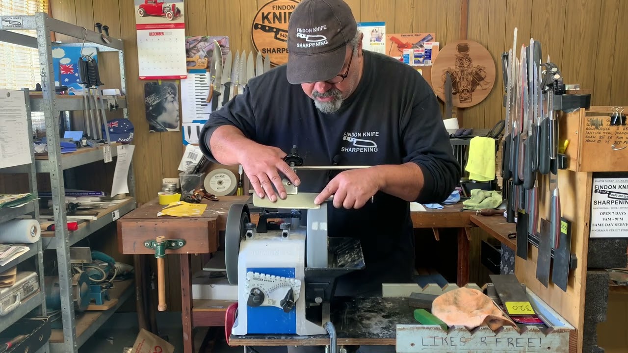 [4K] How To Sharpen A Single Bevel Japanese Knife on a Tormek T8 #tormek #australia #knifesharpening