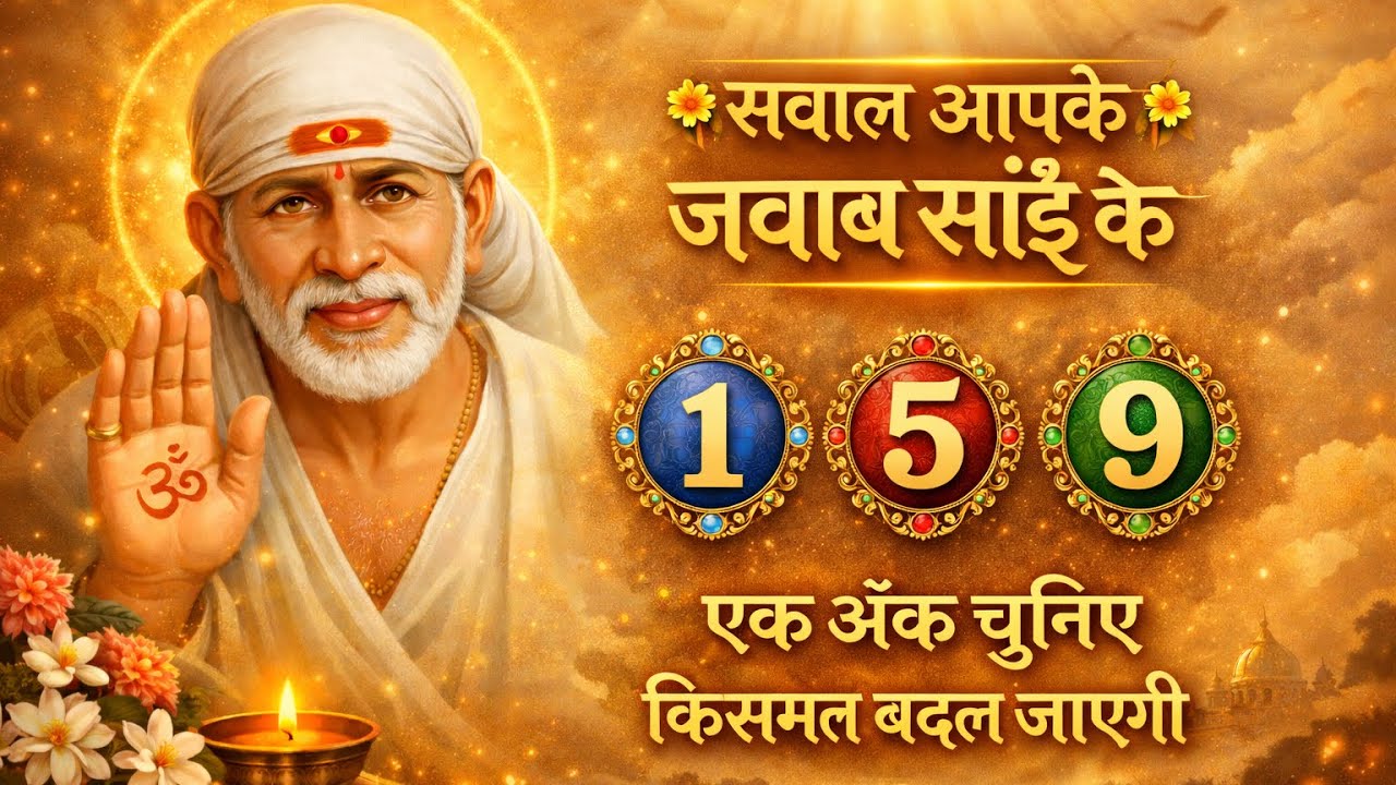 कोई भी अंक चुनिए आपकी जिंदगी बदल जाएगी🙏🌸Sawaal apke jawab Sai ke💯👍#saibabablessings #divineguidance 