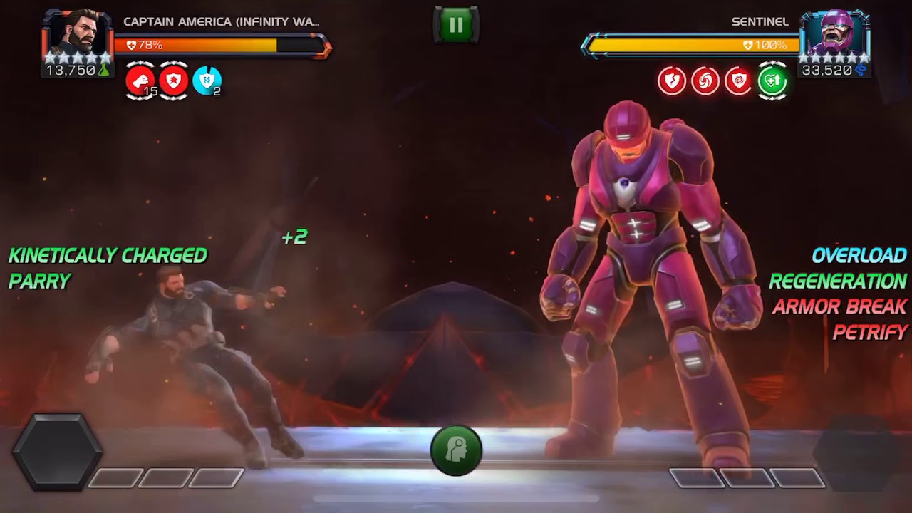 Cap IW vs Act 6.1.2 sentinel (Biohazard) 17 hit solo MCOC