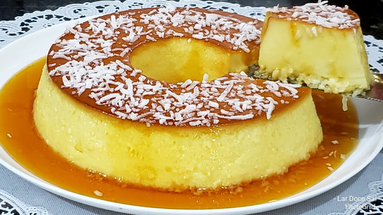 PUDIM DE COCO FÁCIL, RÁPIDO E DELICIOSO  NÃO VAI AO FORNO!