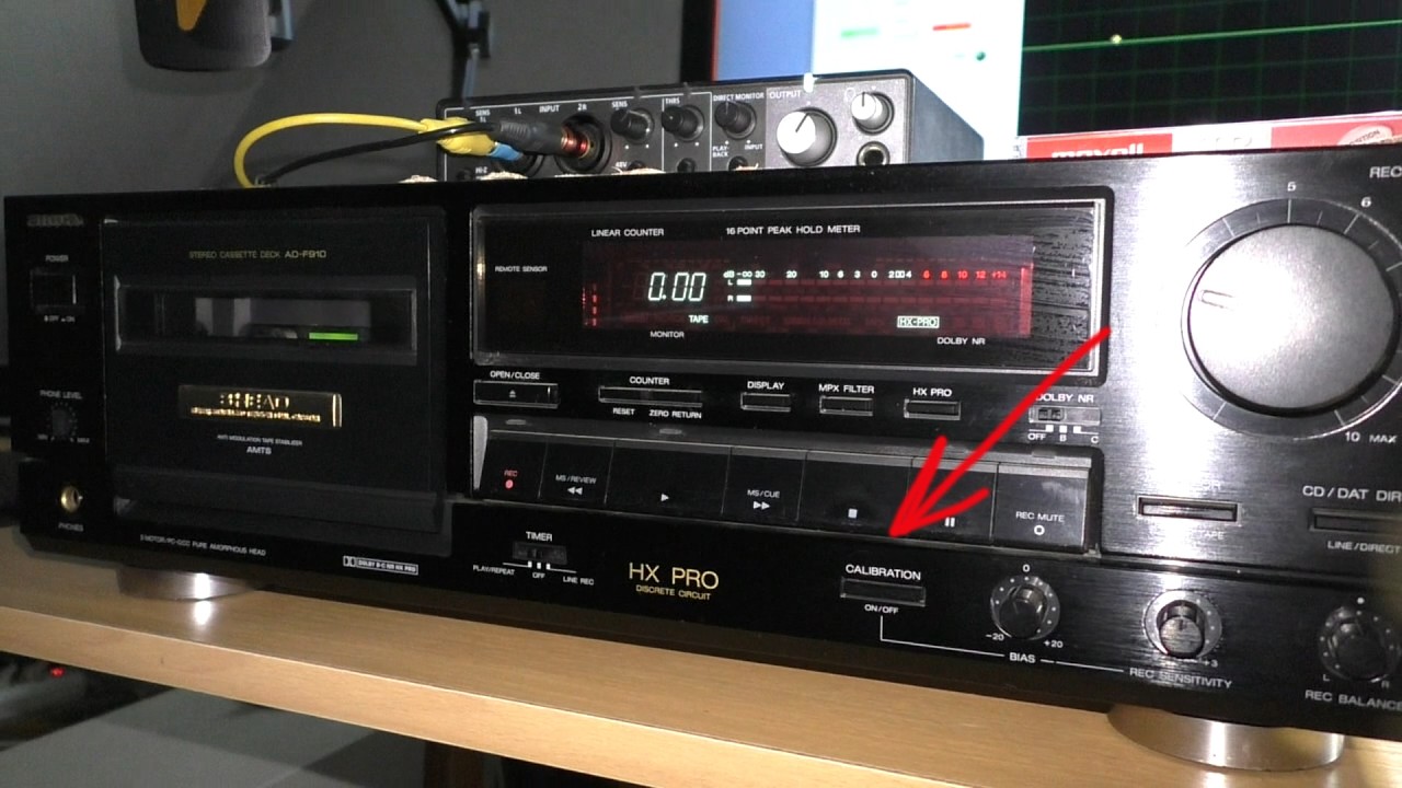 AIWA AD-F910 встроенная калибровка кассеты. Какие частоты
