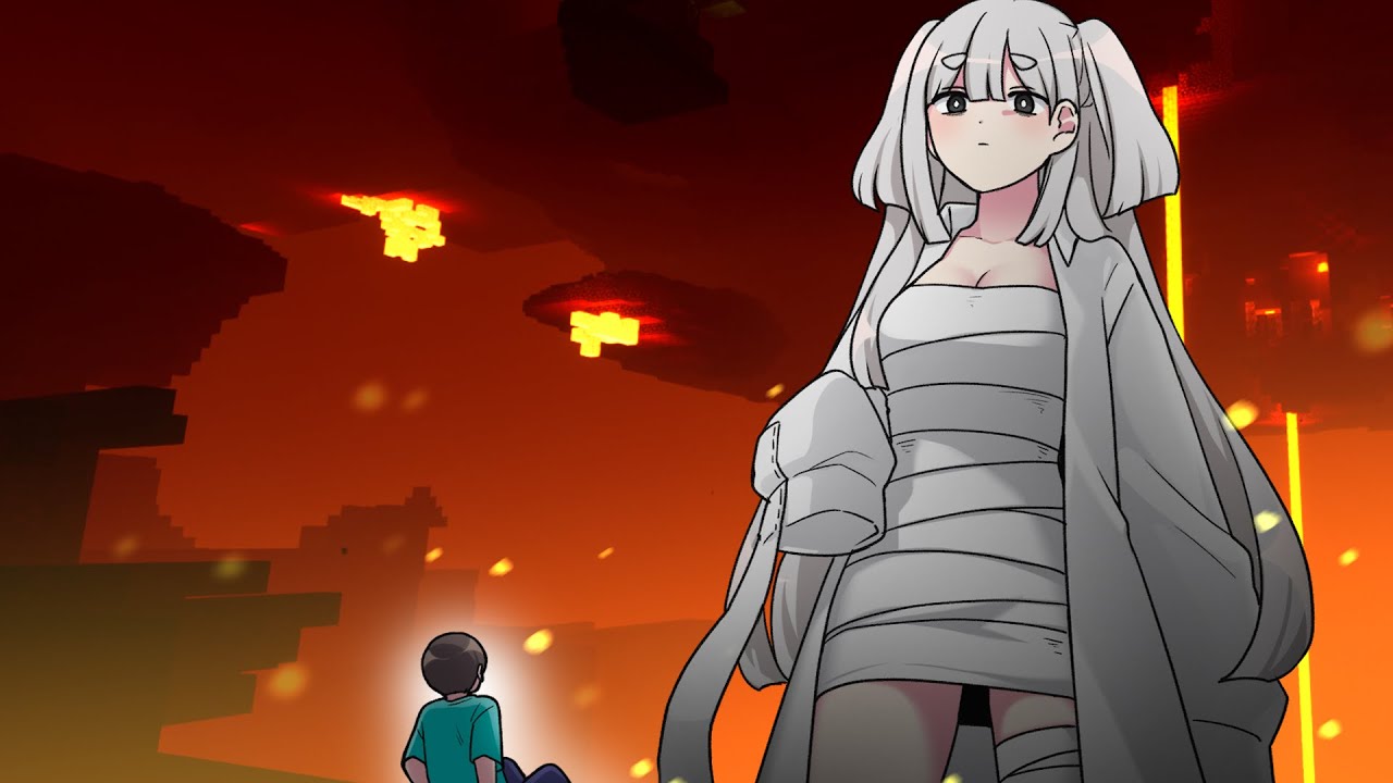 Steve eaten by Ghast... | BubblePlanet anime
