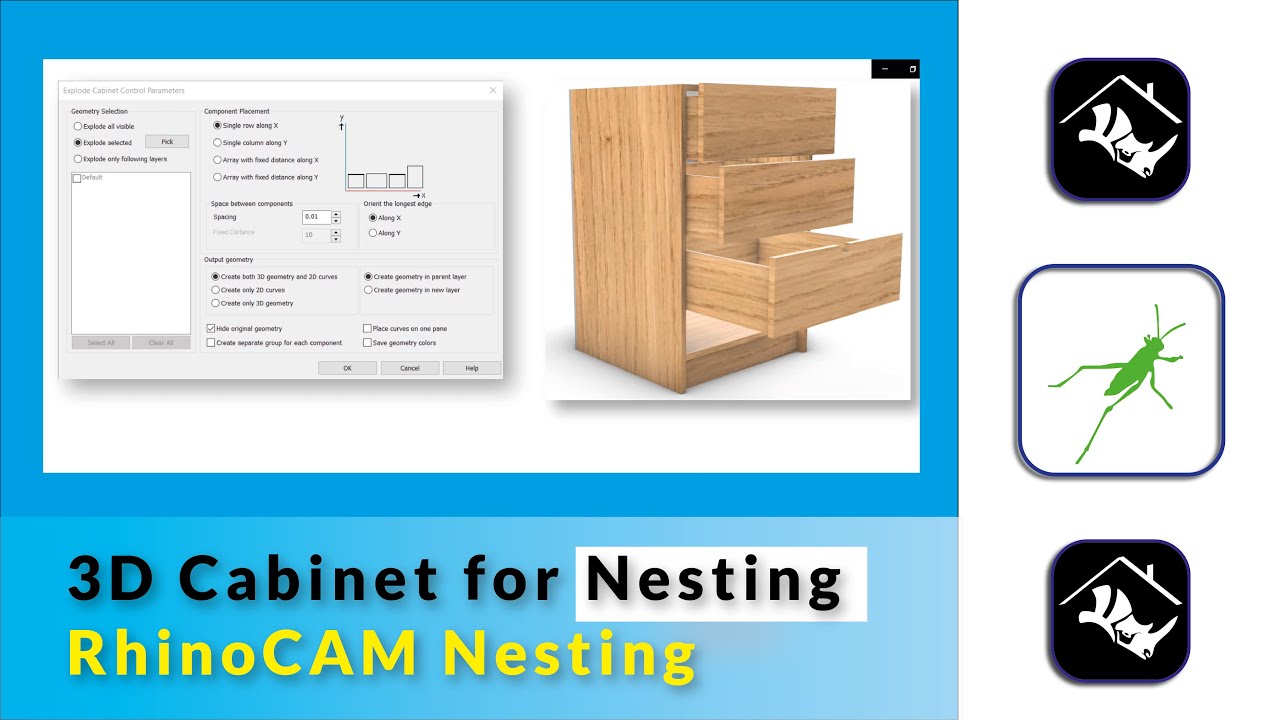Prepare 3D Cabinet for Nesting