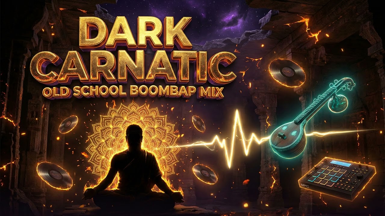 Dark Carnatic Boom Bap Vol.07 – Shadow Mantra | 1 Hour Carnatic Hiphop x 90s Boom Bap