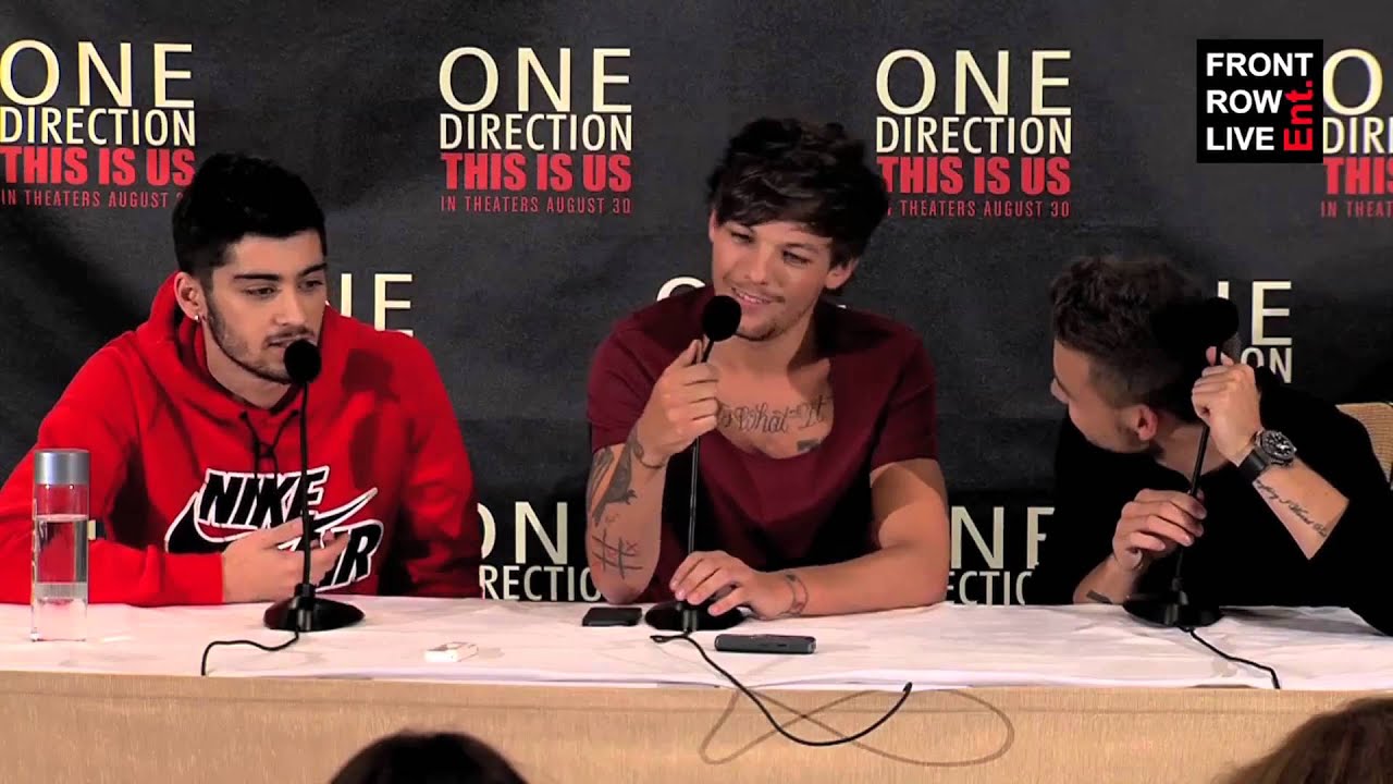 One Direction: This Is Us New York Press Conference with Zayn, Louis, and Liam