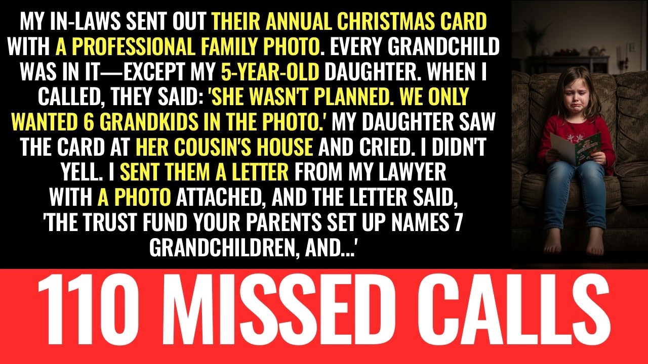 My in-laws' family photo had EVERYONE except my 5-year-old—'SHE WASN'T PLANNED'