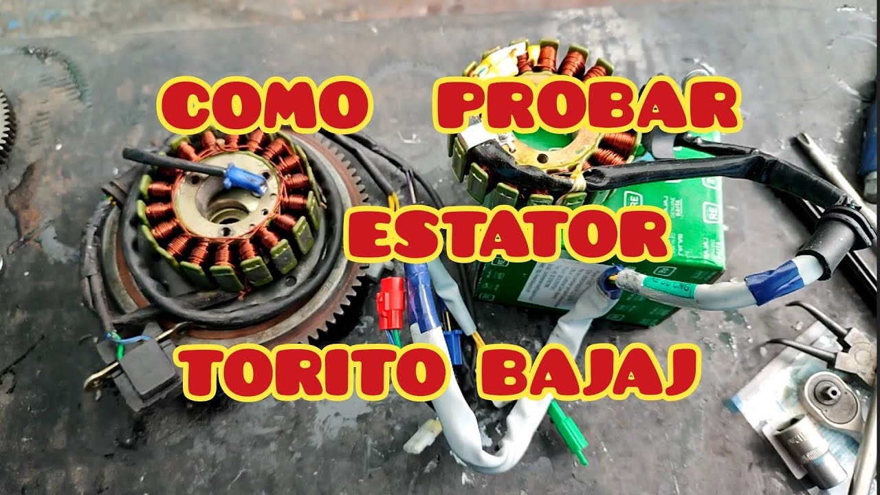Como probar un estator o alternador de una moto torito bajaj para saber si esta bueno o no