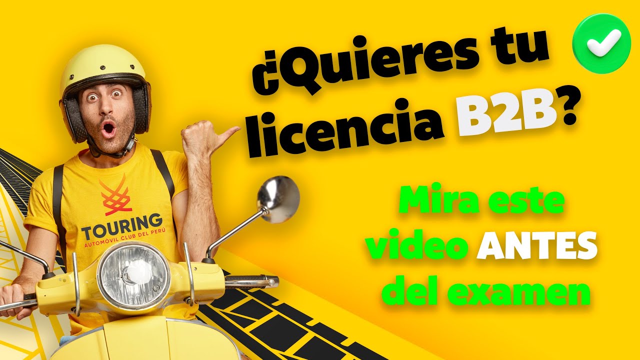 Examen Licencia B2B Motos Perú (1/5) | Preguntas, Respuestas y Tips del Touring MTC 2026