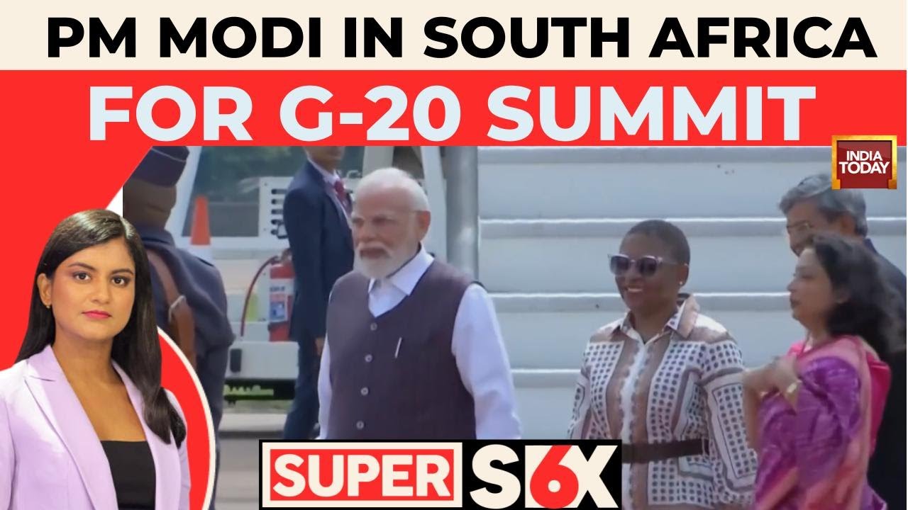 PM Modi Arrives in South Africa for G20 Summit, To Address Three Sessions