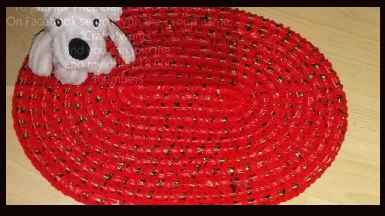 Связать крючком коврик из веревки очень просто и быстро, можно сделать коврик за один день.