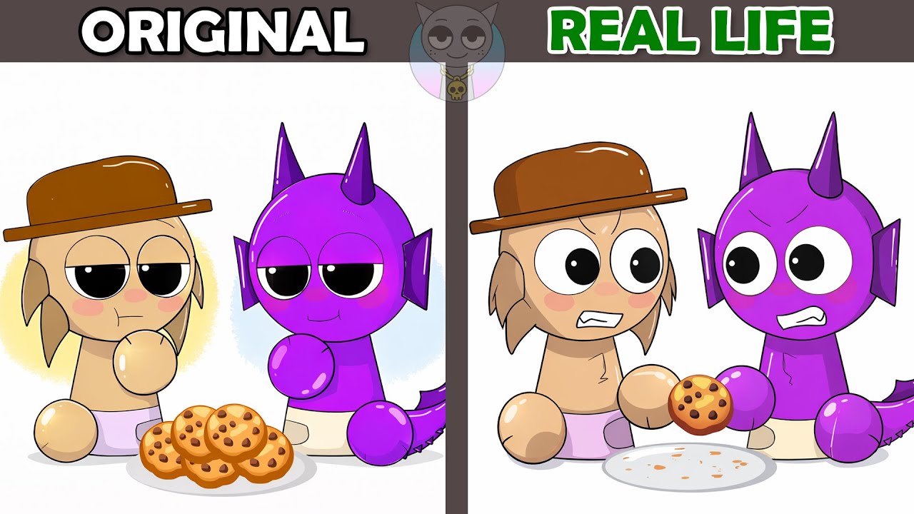 Best TikToks of Incredibox Sprunki: Tunner & Durple Loaf Cookie Deal?! 🍪😏 | Original vs Plush Toys