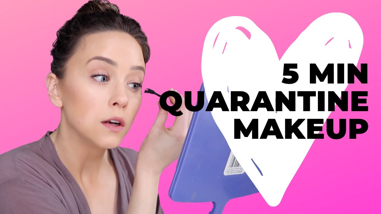 My 5-Minute Quarantine Makeup + VLOG | Amy Landino