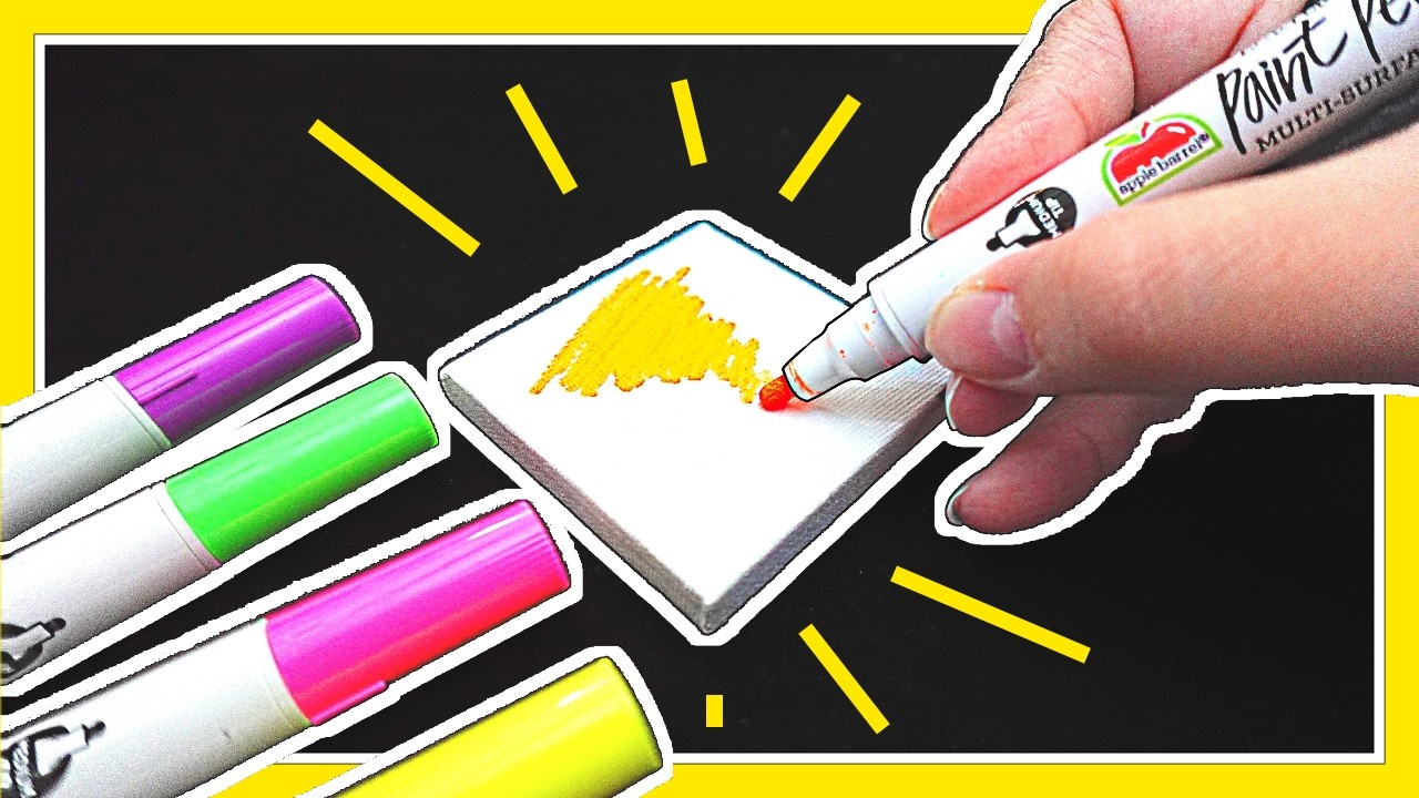 Are Apple Barrel's Neon Paint Pens Good?