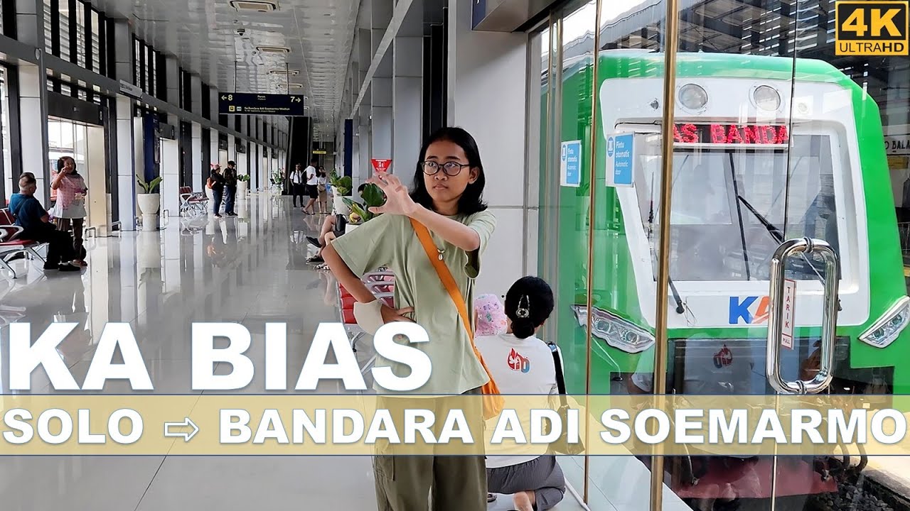 KA BIAS [Kereta Api Bandara Adi Soemarmo]⁉️Full trip Solo Balapan Station to Airport with Rail Link