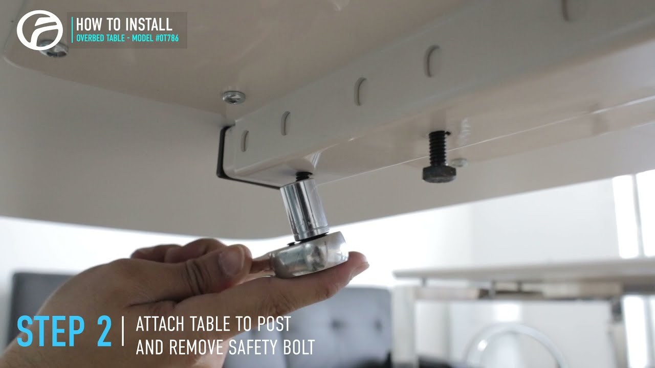 🛠️ How to Install Overbed Table with Wheels ✅ | Future Mobility Healthcare