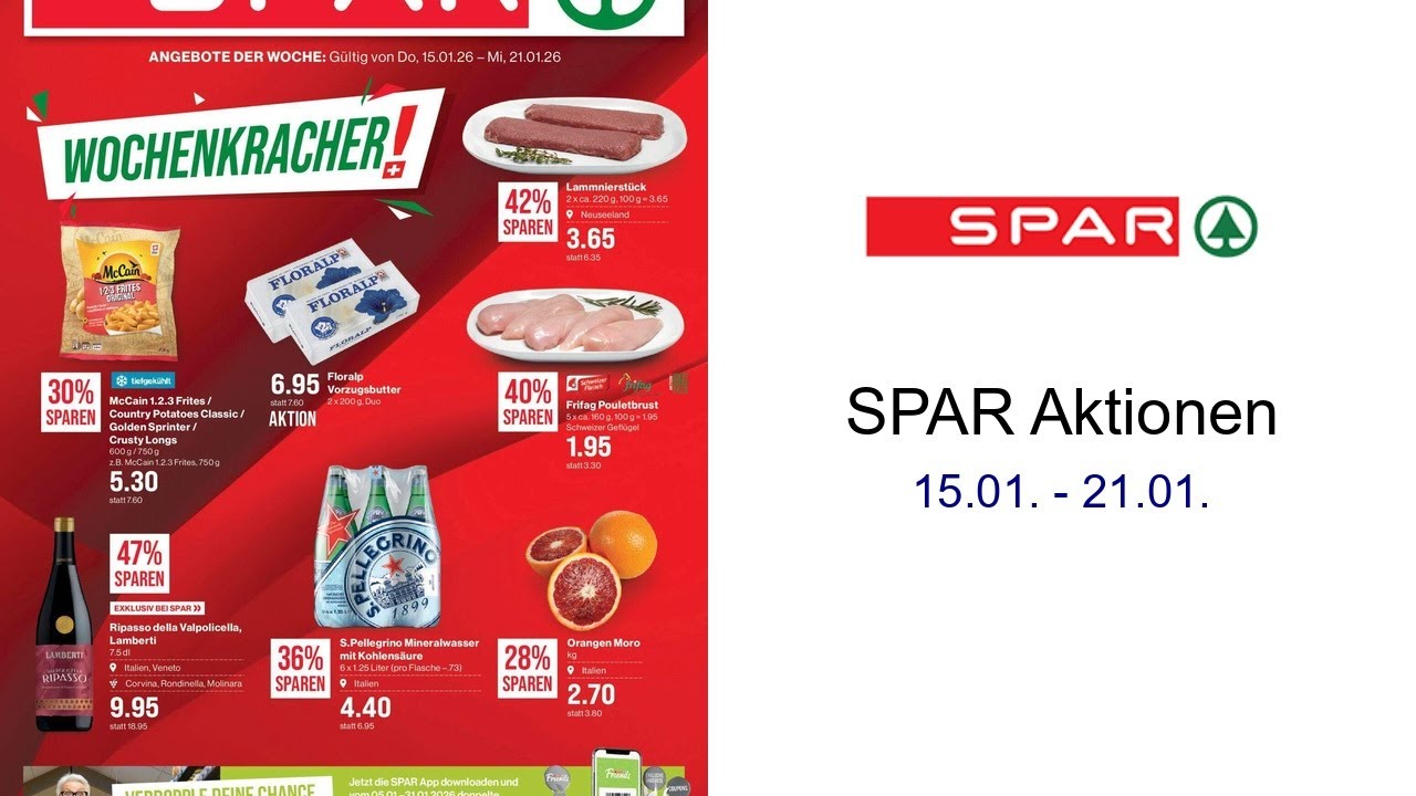 SPAR Aktionen 15.01. - 21.01.
