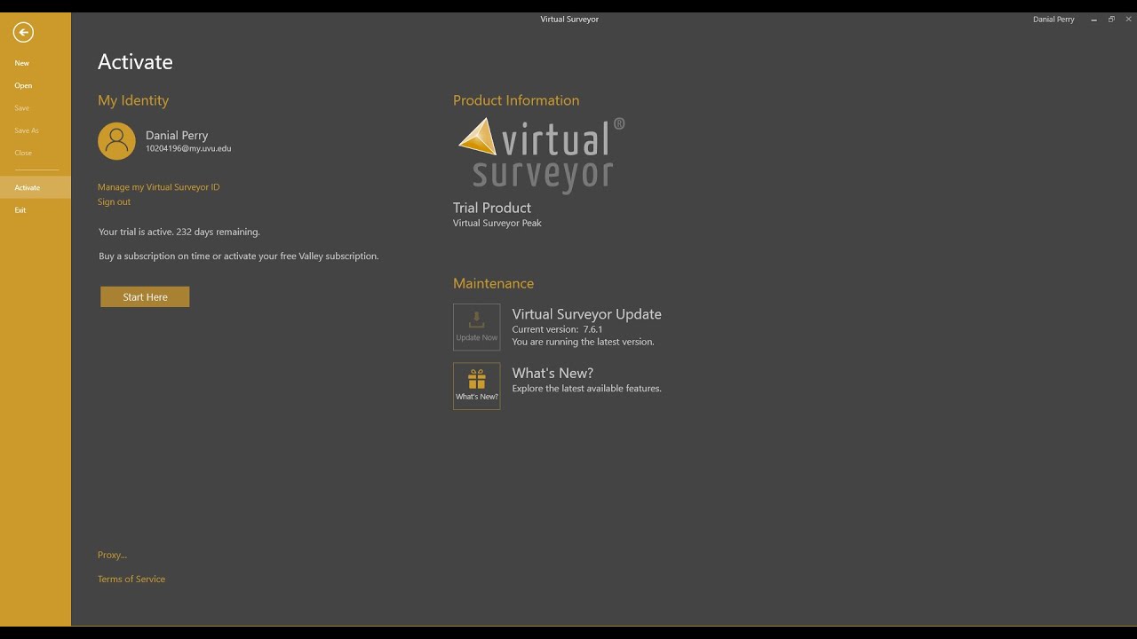 Virtual Surveyor Getting Started