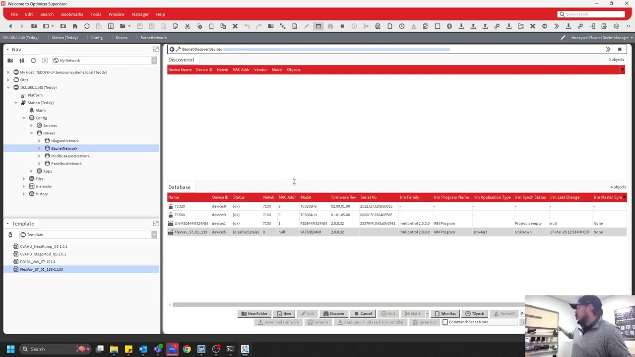 Using Honeywell Optimizer Templates