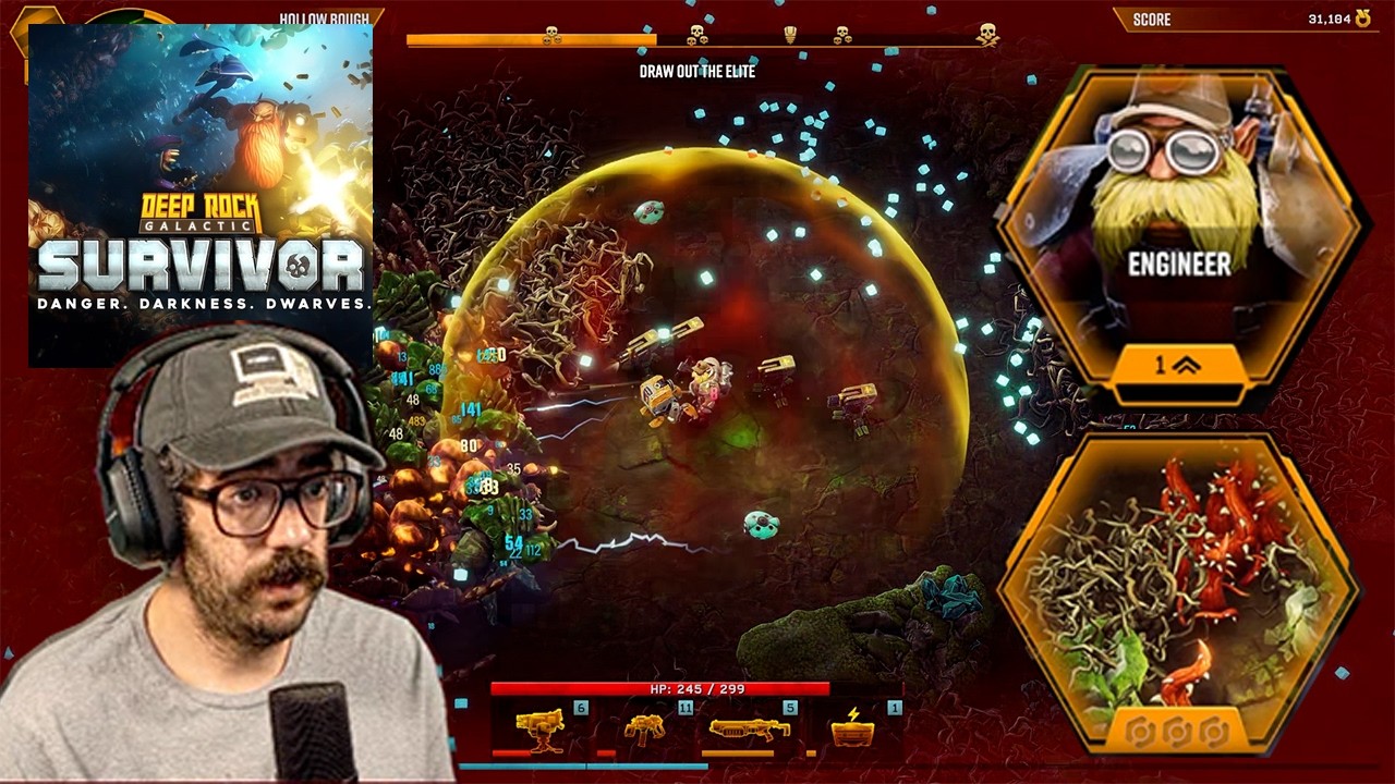 Beating Hollow Bough with Engineer (Deep Rock Galactic: Survivors)