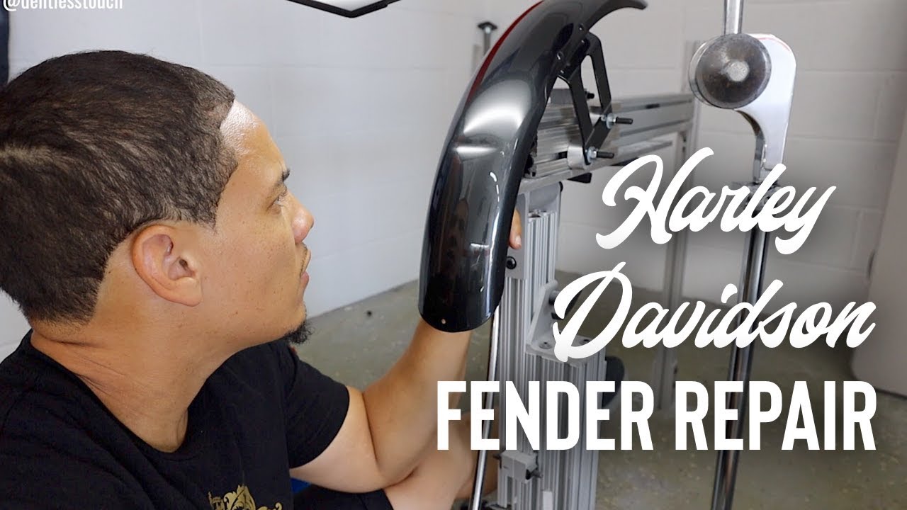 Ремонт вмятин без покраски на крыле Harley Davidson | Dentless Touch
