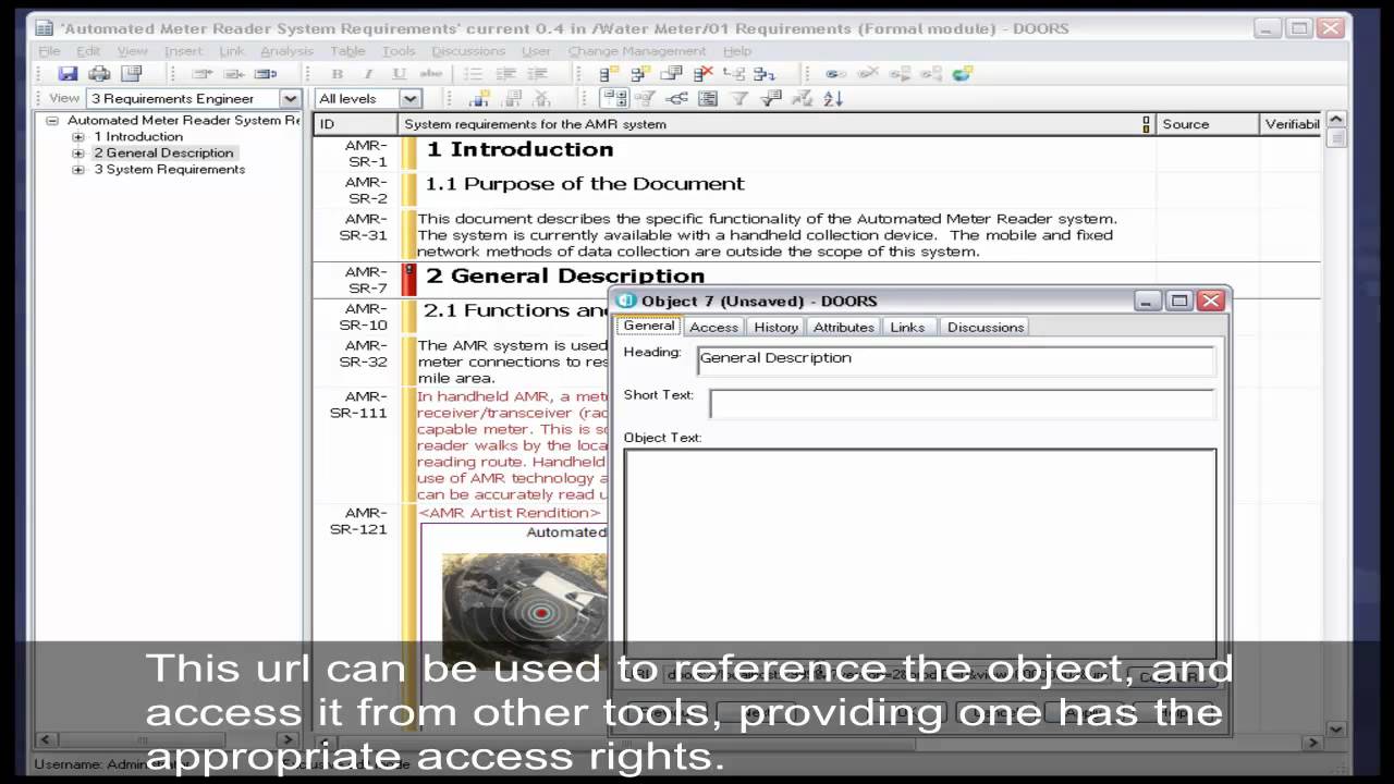 IBM Rational DOORS: Объекты
