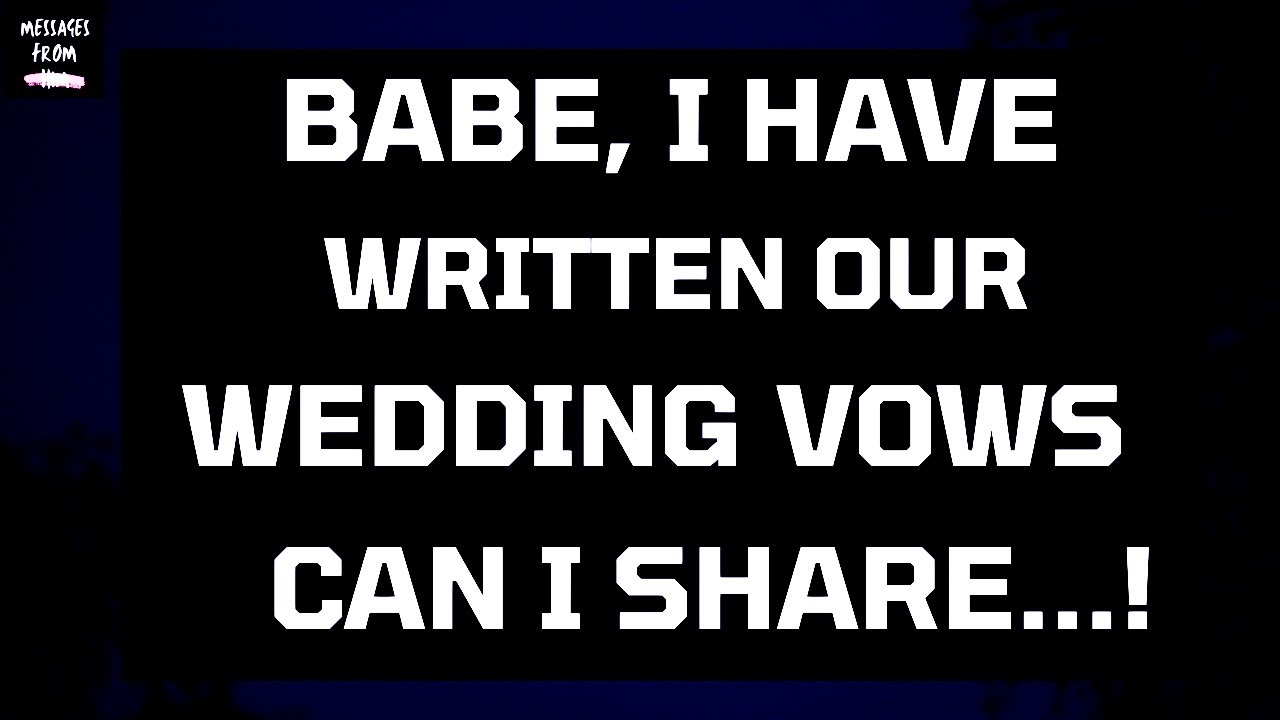 💍 I Have Written Our Wedding Vows… 😭 Can I Share With...💌 Divine Masculine Energy | dm df messages