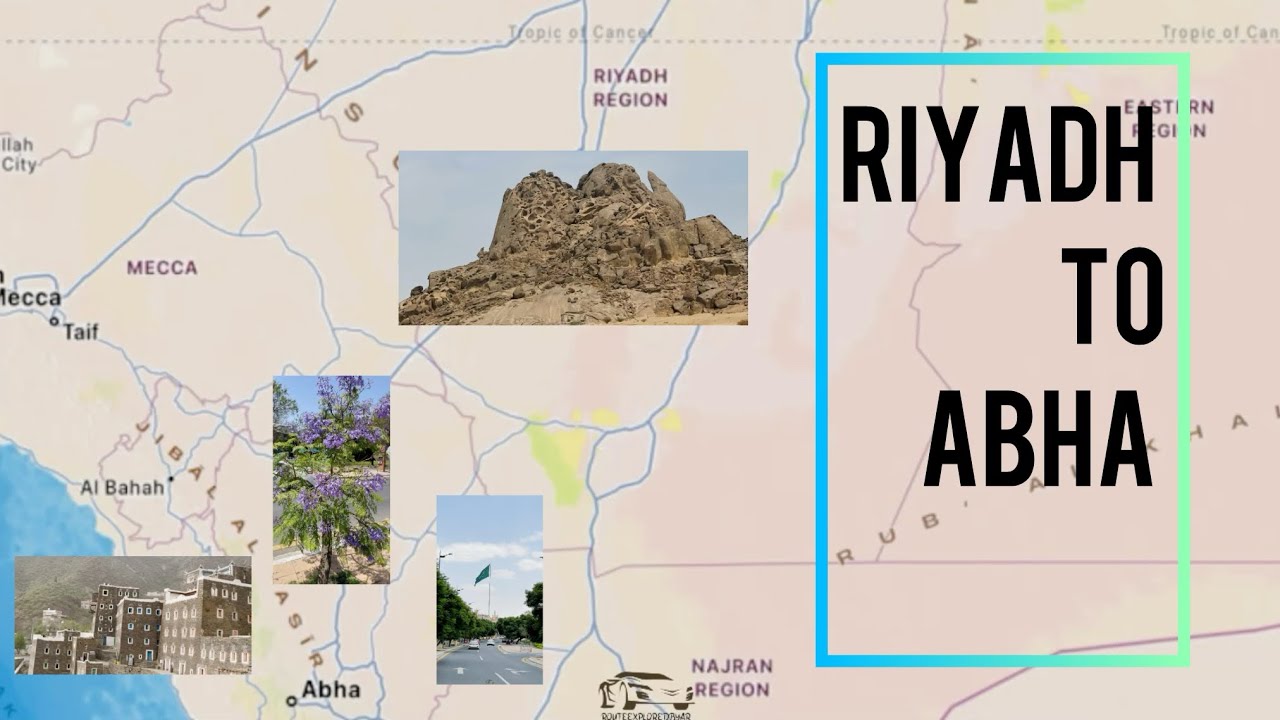 Riyadh to Abha Route 🚏