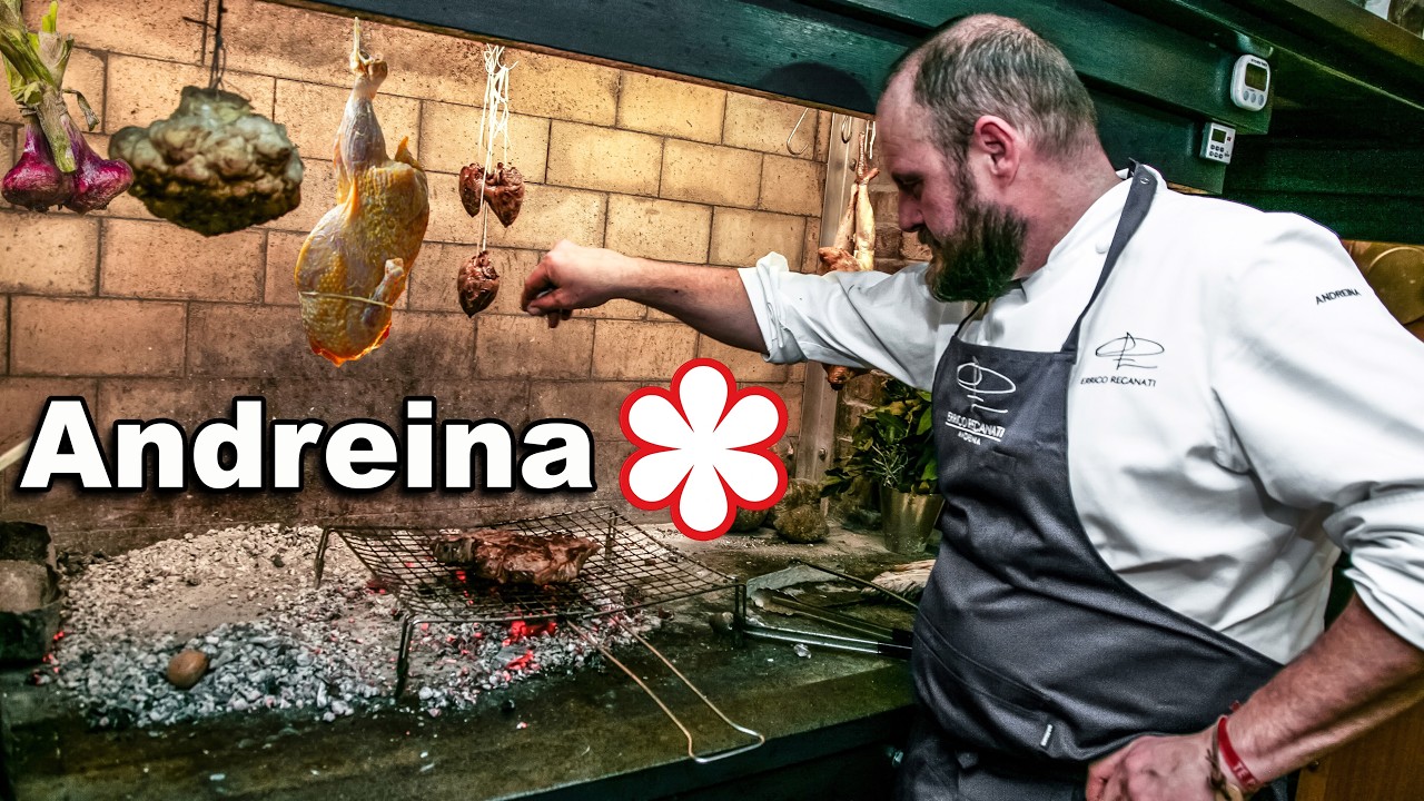 ERRICO RECANATI, il re della griglia 🔥| Pranzo da ANDREINA 1 Stella Michelin ⭐