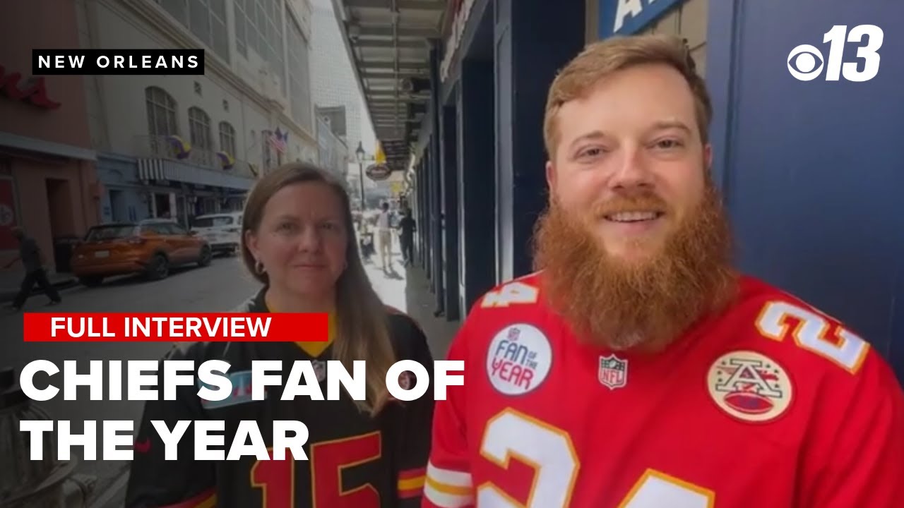 KRCG 13's Rod Smith with the Kansas City Chiefs Fan of the Year