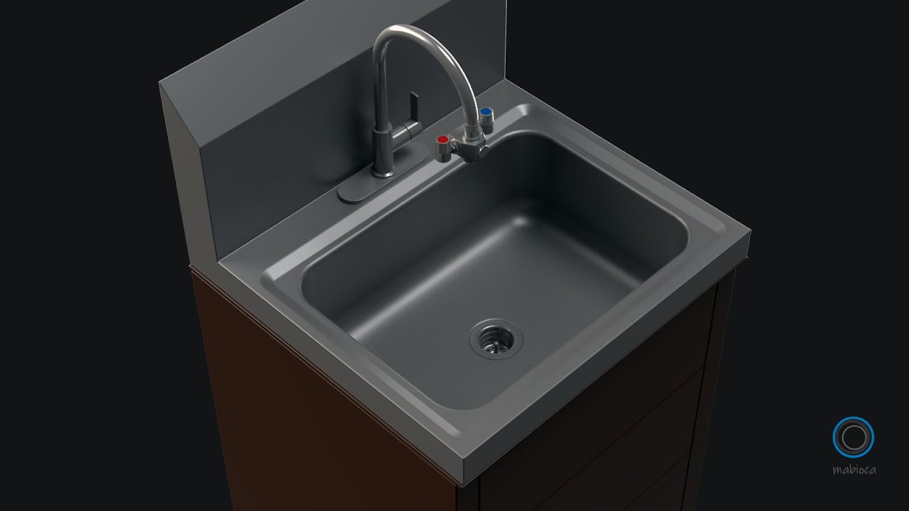 Modeling a Wash Sink Set in Maya (Game Asset) Part 1/2