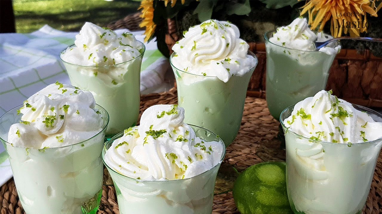 Mousse de limon, facil y rapido, en menos de 10 minutos.