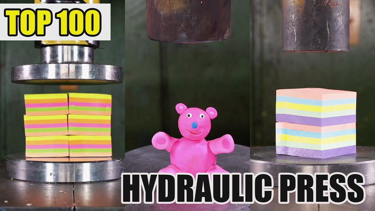 Top 100 Most Satisfying Hydraulic Press Crushes | Ultimate Crushing Moments Compilation #asmr