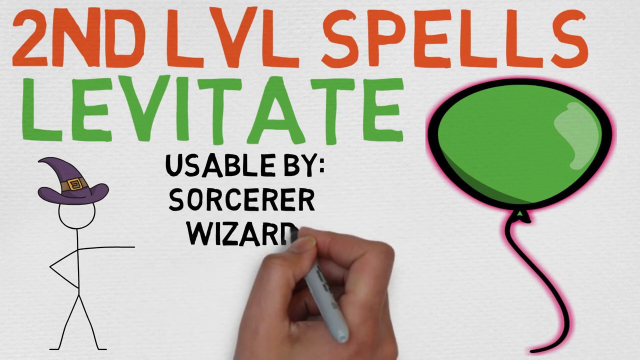 2nd Level Spell #44: Levitate (DnD 5E Spell)