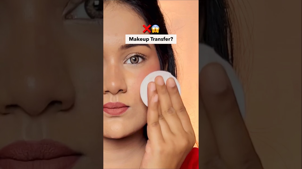 How to prevent your makeup from transferring | Transfer proof makeup routine