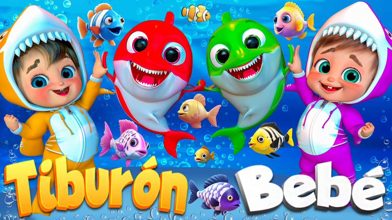 Bebé Tiburón y su Gran Aventura | canciones infantiles y rimas infantiles  @SuperLucaEspanol