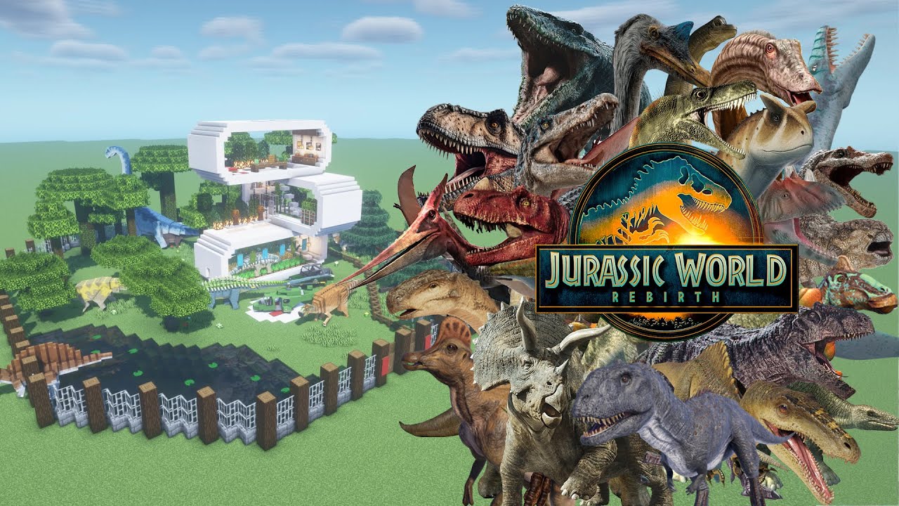 How To Make a Jurassic World Rebirth Farm in Minecraft PE