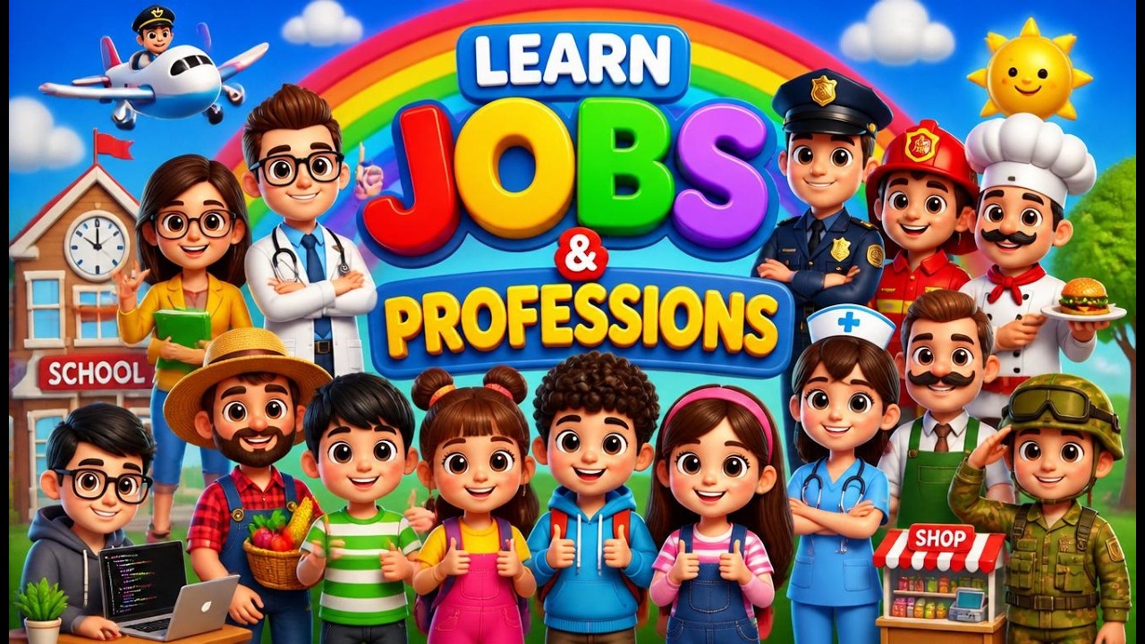 Jobs & Professions for Kids | Learn Community Helpers with Fun | SK Studio Rhymes #kidsvideo