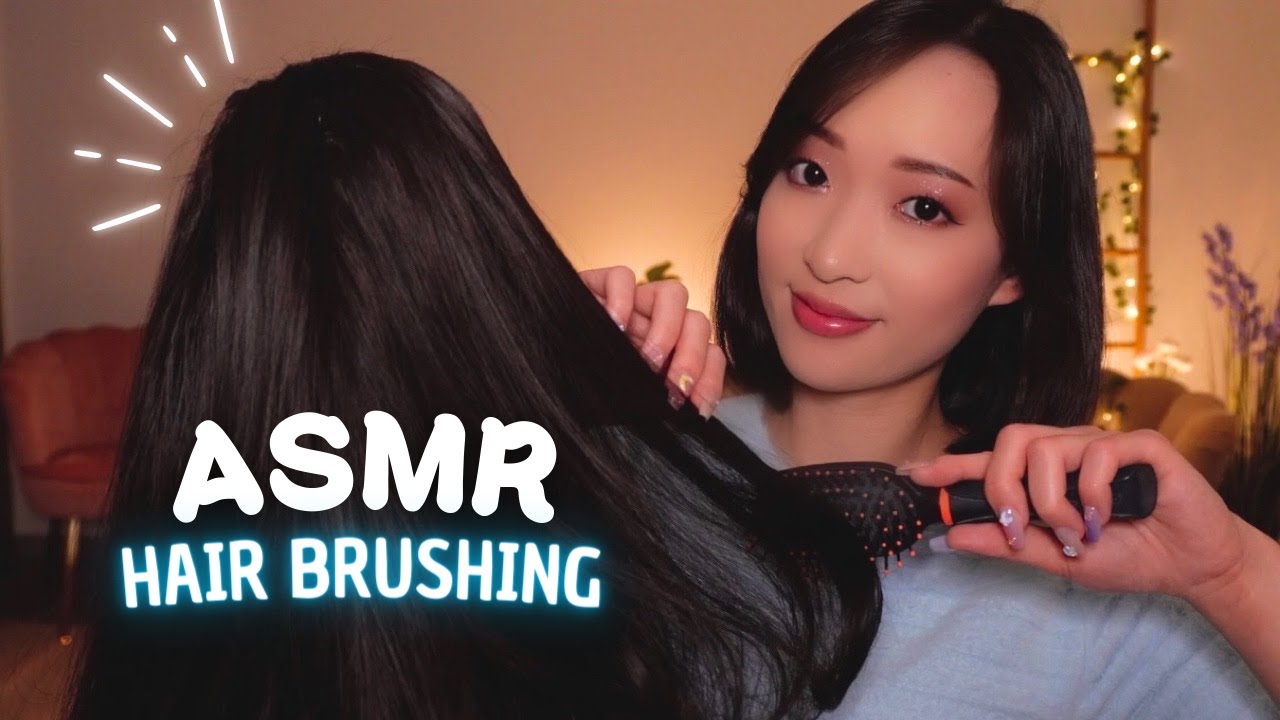 ASMR 💆🏻&zwj;♀️ HAIR BRUSHING & SCRATCHING + chuchotements pour t'endormir 💜✨