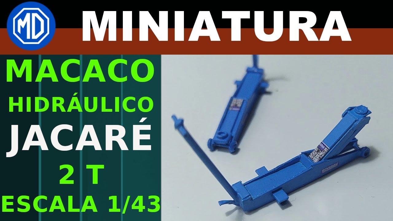 COMO FIZ MEU MACACO HIDRAULICO JACARE ESCALA 1 PARA 43