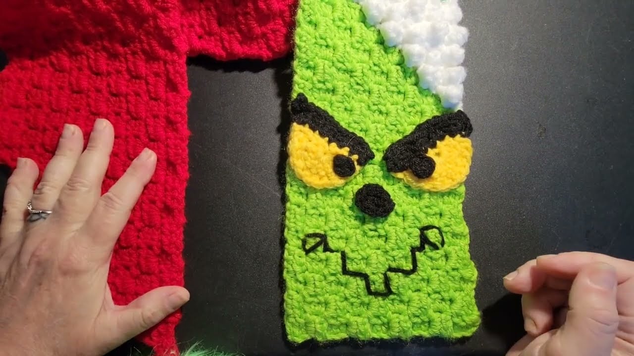 Crochet Grouchy Elf Scarf.  @wipandchain