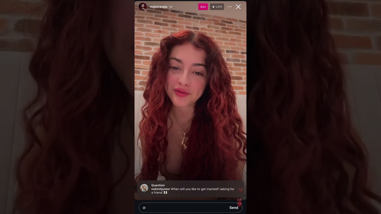 Malu Trevejo Instagram live (4.25.25)